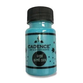 Cadence Prémium Akrilfesték 50 ml, Sötétben Világító, Kék